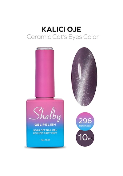 Shelby 10 Ml. A296 Seramik Kedi Gözü Kalıcı Oje