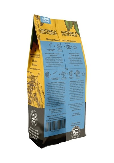 Oze Guatemala Filtre Kahve 2 x 250 G Makine Kağıt Filtre Metal Filtre