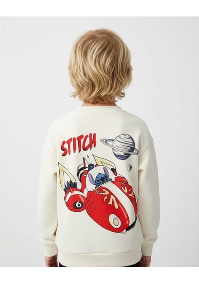Seabubbles Stitch Çocuk Sweatshirt St09534 Bej
