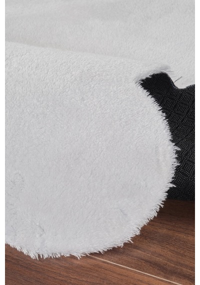 Post Peluş Ayı Desenli Halı Oturma Odası Bebek Odası Kaymaz Taban Halı Yatak Odası Halısı Beyaz
