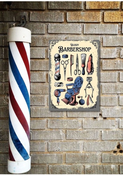 Berbelere Özel Ahşap Duvar Retro Ahşap Pano 28 X 20 Çerçeveli