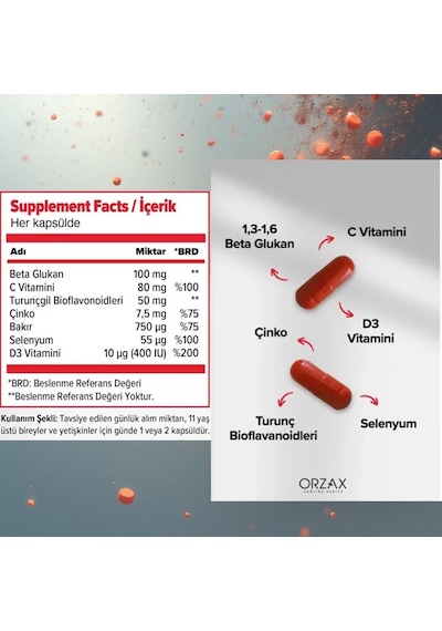 Orzax İmunol Complex Avantajlı Paket 30+15 Kapsül