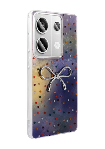 Xiaomi Redmi Note 13 Pro 4g Kılıf Kamera Korumalı Figürlü Zore Ponti Silikon Kapak Açık Pembe