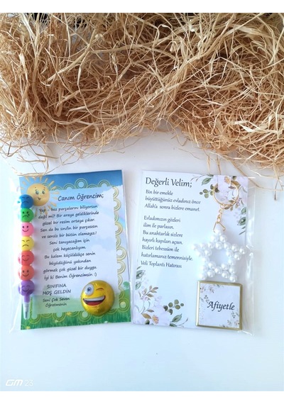 Farklı Market Veli Öğrenci Hediyesi 2'li Set 4+4 Adet