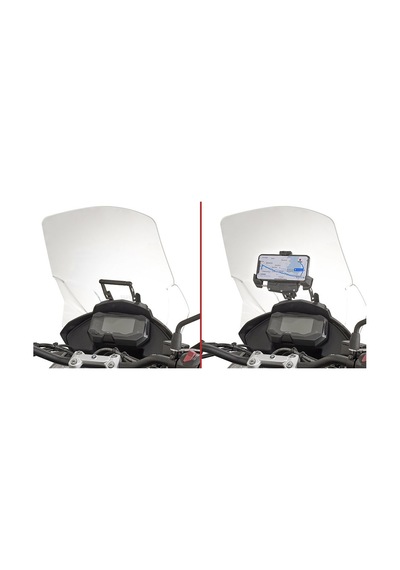 Bmw G310 Gs / G 310 R 17 26 Ön Cam Arkası Aksesuar Tutacağı Givi Fb5126 Siyah