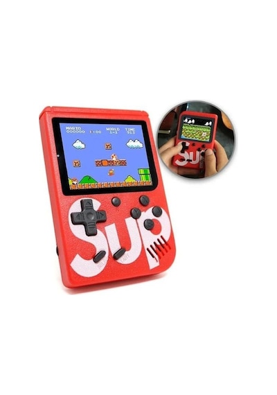 Sup Taşınabilir Video Oyun Konsolu 3" 400 Oyunlu Mini i Gameboy Kırmızı