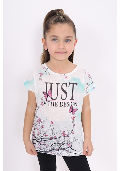 Toontoy Kids Toontoy Kız Çocuk Dijital Baskılı Tişört Mint Yeşili