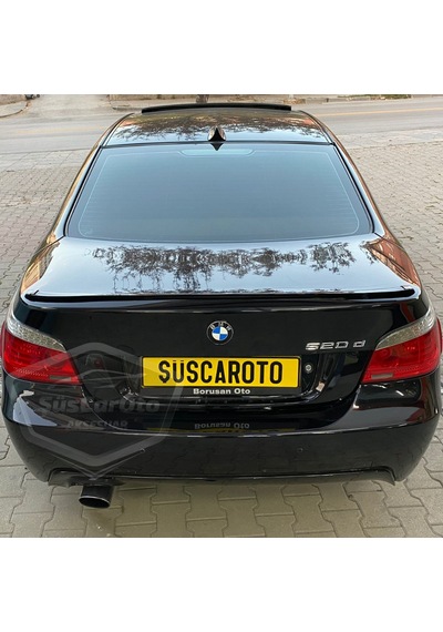 ŞüsCarOto Bmw 5 Serisi E60 2003-2010 Samurai M3 Tip Bagaj Üstü Spoiler Bagaj Çıtası Piano Black Parlak Siyah (00)