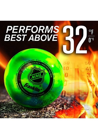 Nhl High Density Street Hockeyball, 3er-pack Açık Yeşil