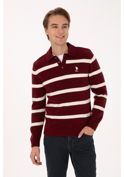 U.s. Polo Assn. Erkek Bordo Kazak /triko 50315036-vr014 Bordo