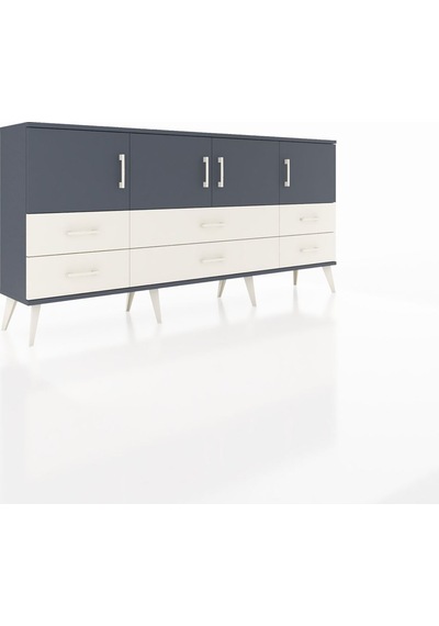 Arges Konsol 3 Raflı 6 Çekmeceli 4 Kapaklı 176x30x83 Antrasit-antrasit/aytaşı Antrasit/aytaşı Arges Konsol 3 Raflı 6 Çekmeceli 4 Kapaklı 176x30x83 Antrasit-antrasit/aytaşı Antrasit/aytaşı