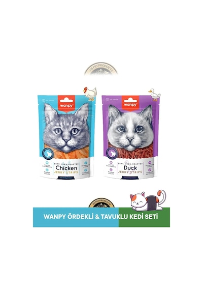 Wanpy Kedi Ödül Maması Ördek Tavuk Fileto Karma 2 'li