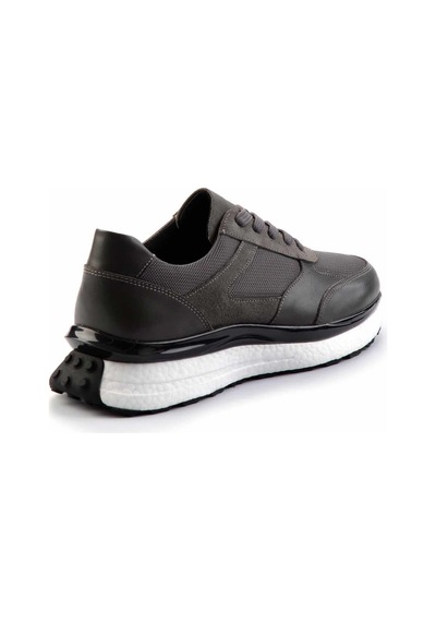 Bambi Gri Leather Erkek Sneaker E01556083001 Gri