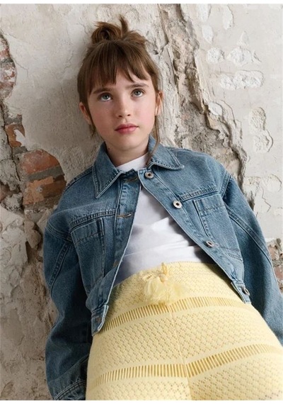 Mayoral Kız Çocuk Denim Ceket Mavi 6406