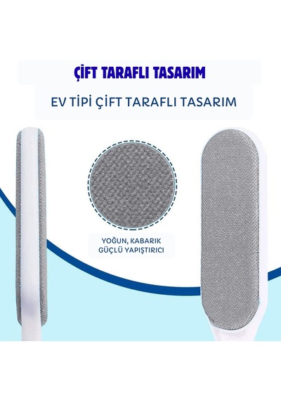 Hpytech Tüy/kıl Temizleme Fırçası-kedi/köpek Kılı Temizleme Fırçası-çift Taraflı Tüy Toplayıcı