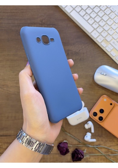 Samsung J7 2015 Uyumlu Kamera Korumalı Darbeye Dayanıklı Renk Atmayan Fab Silikon Kılıf Lacivert