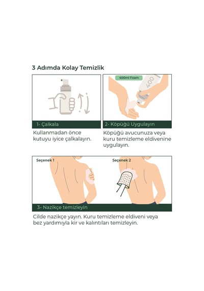 Med-Cover Vücut Temizleme Köpüğü Aerosol 2 x 400 ML