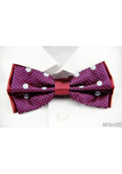 Brianze Noktalı Lacivert Bordo Papyon DP-11 Bordo - Lacivert