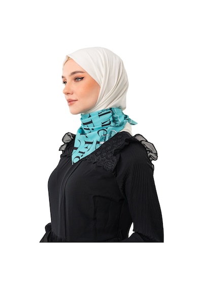 Zaytoon Filistin Atasözü Ve Geri Dönüş Anahtarı Yeşil Rengi Küçük Fular 45 45 Unisex S100050 Mavi