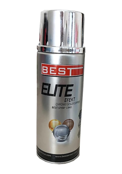 Best Elite Efekt Krom Sprey Boya 400ml Gri