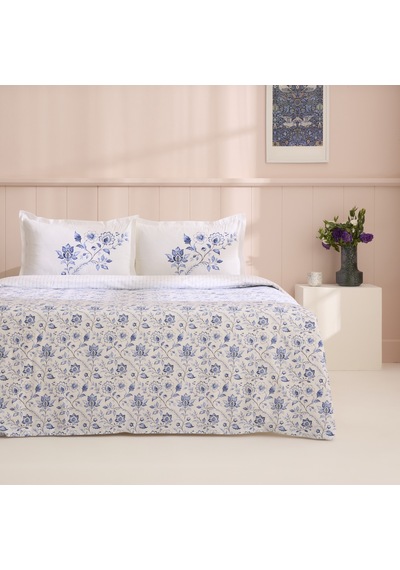 Kaşmir Home Belina %100 Pamuk Tek Kişilik Nevresim Takımı İndigo Mavi