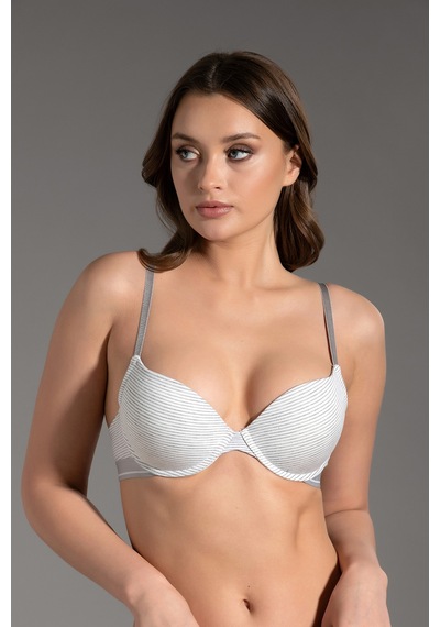 Newbra Penye Push-up Sütyen - Gri