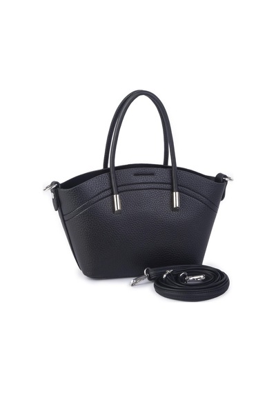 Nas Bag Kadın Mini Sepet Çanta El Ve Çapraz Çanta Siyah Lopez 20x18cm Siyah