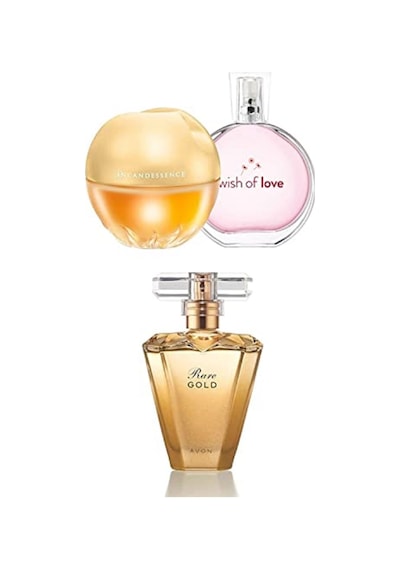 Avon Rare Gold Kadın Parfüm EdDP 50 ML + Avon Incandessence Kadın Parfüm EDP 50 ML + Avon Wish Of Love Kadın Parfüm EDT 50 ML