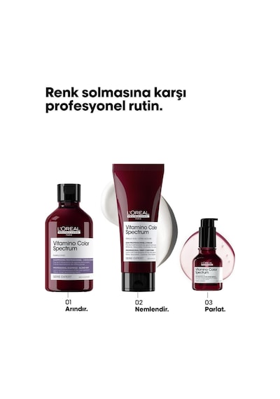L'Oréal Professionnel Vitamino Color Spectrum Sarı Saçlar İçin Sarı Tonlarını Nötralize Edici Mor Şampuan 300 ML