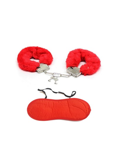 Anka Kırmızı Peluş Kelepçe Seti