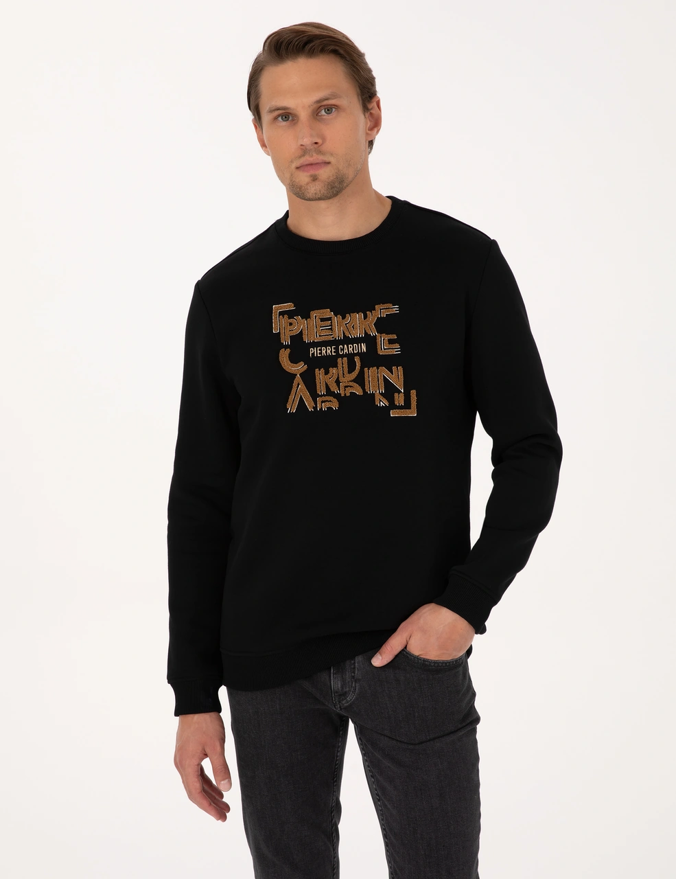 Pierre Cardin Erkek Siyah Sweatshirt 50313914-vr046 Siyah