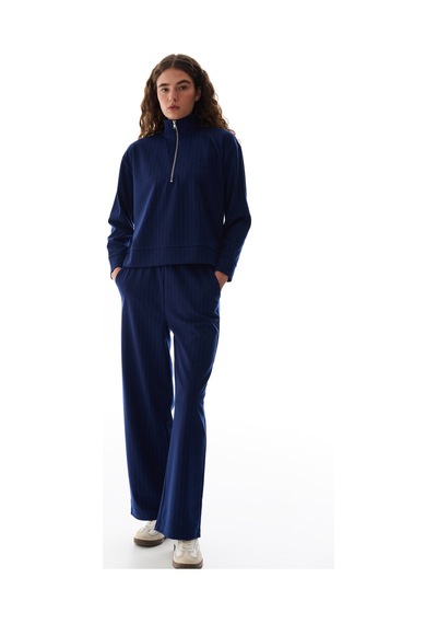 Penti Lacivert Yarım Fermuarlı Uzun Kollu Sweatshirt