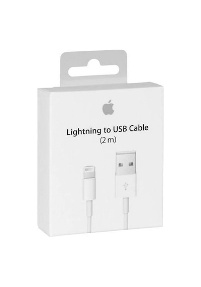 İphone Şarj Kablosu 2 Metre Md819zm/a İphone 5-6-7-8-x Senalstore - Gümüş Gri