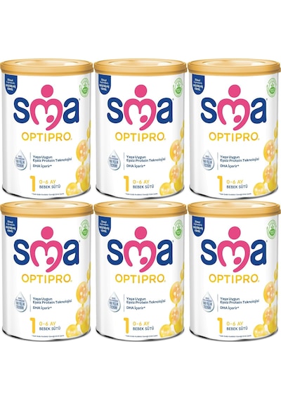 Sma Optipro 400gr No:1 Bebek Sütü 0-6 Ay 6 Lı Set