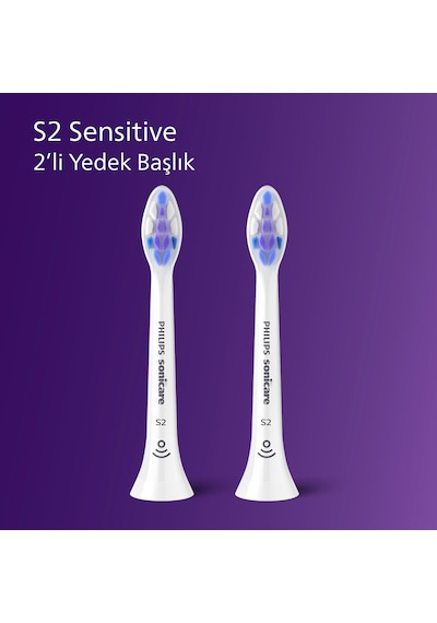 Philips Sonicare HX6052/87 Sensitive 2'li Diş Fırçası Başlığı