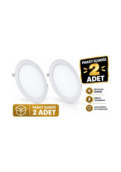 Ct-5169 Led Panel 18w Beyaz İsik 2 Adet - Ph