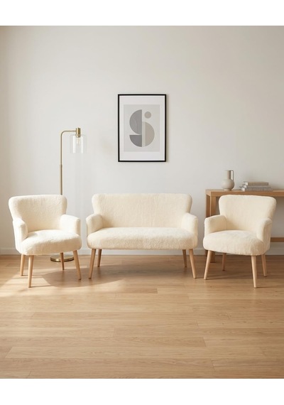 Tr Roma Çay Seti Balkon Koltuk Takımı Welsoft Yumuşak Kumaş Naturel Ayaklı 2+1+1 Takım - Krem Diğer Tr Roma Çay Seti Balkon Koltuk Takımı Welsoft Yumuşak Kumaş Naturel Ayaklı 2+1+1 Takım - Krem Diğer