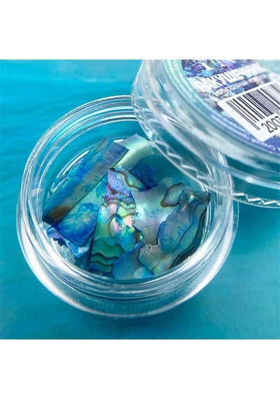 Doğal Deniz Kabuğu Mavi 1 Gr - Deniz Esintili Nail Art Tırnak Süsü