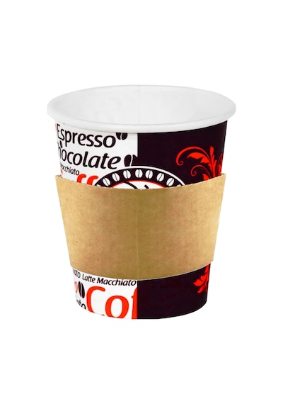 8 Oz Tutamaçlı Karton Bardak Sleeve Kahve Bardağı 250 ml - 150'li