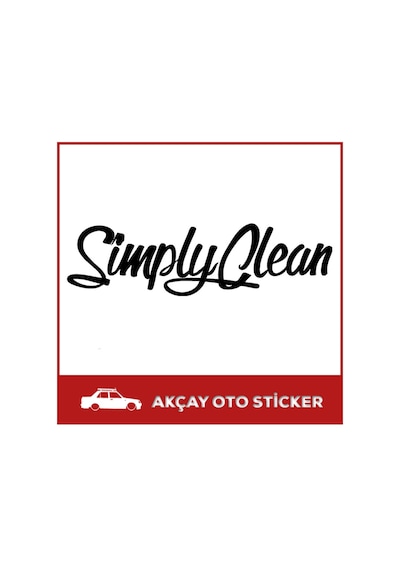 Simply Clean Sticker Oto Sticker Simply Clean Araba Sticker
