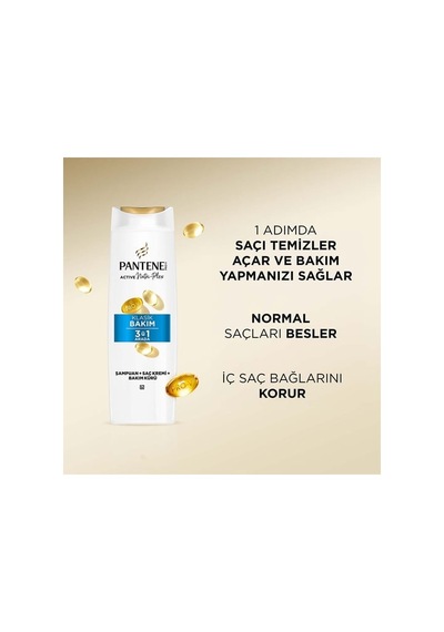 Pantene 3 İn 1 Klasik Bakım Şampuan 400 Ml 48'li Paket