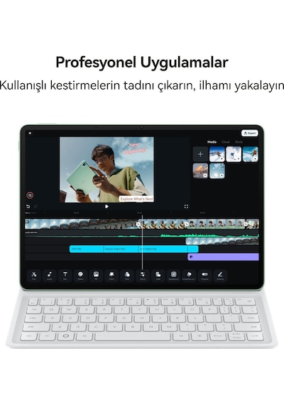 Huawei Yeni 2026 Matepad 11.5 S Ultra Net Papermatte Ekran 12 GB 256 GB 11.5" Tablet + Klavye