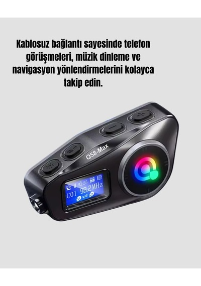 Mey Najmaddin 500 Metre İnterkom Mesafeli Kask Kulaklığı Gürültü Engelleyici Najmaddin