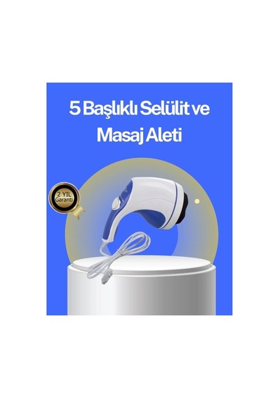 Kas Rahatlatıcı Ve Yağ Yakma Masaj Makinesi Hız Ayarlı Beyaz - Siyah