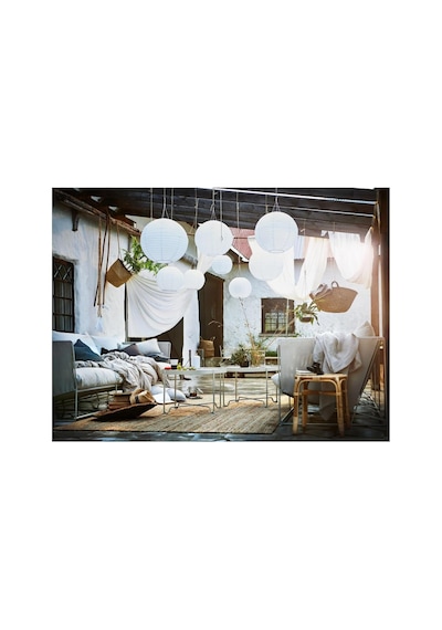 Ikea Solvınden Güneş Enerjili Led Sarkıt Lamba, 30 Cm, Beyaz Çok Renkli