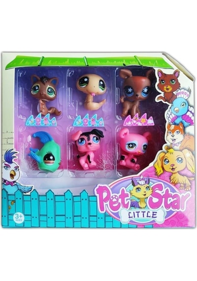 Miniş Little Pet Shop Neşeli Minişler 6'lı Miniş Ailesi Oyuncak