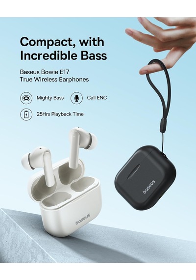 Lexroo Bowie E17 True Kablosuz Bluetooth Kulaklık, Siyah Kulaklıklar
