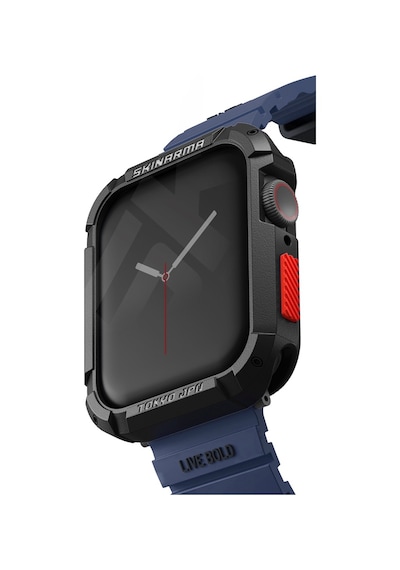 Watch 7 45mm Skinarma Kurono Buzlu Tasarım Sert Pc Kasa Koruyucu Siyah