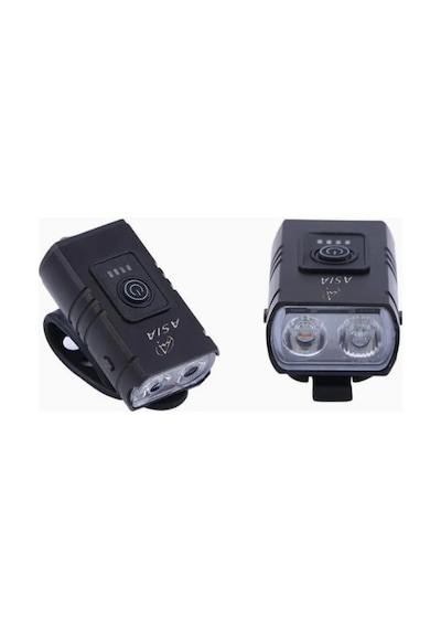 Asia Mx 660 400lm Usb Şarjlı Bisiklet Ön Far Aydınlatma Siyah