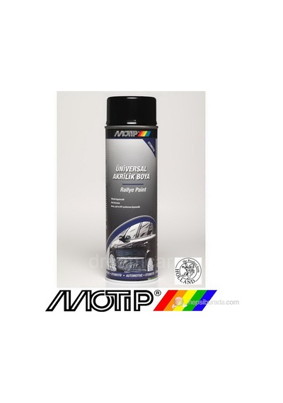 Motip Universal Akrilik Parlak Siyah Sprey Boya 500 ML